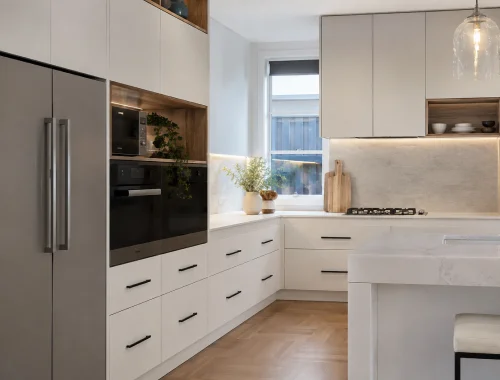 Custom kitchen cabinets designed around layout and storage needs