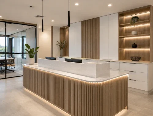 Commercial cabinetry and custom joinery for business spaces